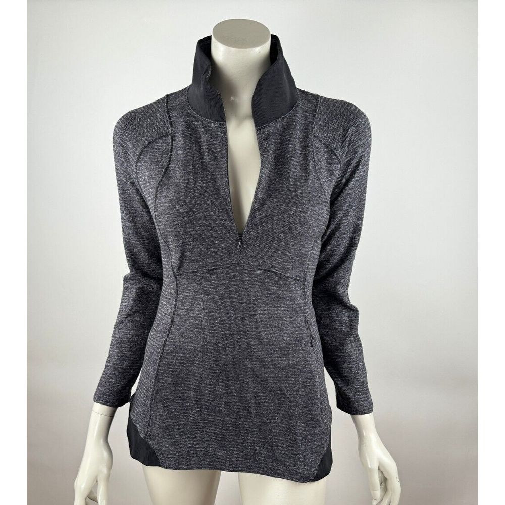 Lululemon 1/2 Zip Base Run Pullover Women 8 Long Sleeve Rulu Jacket Pocket Gym